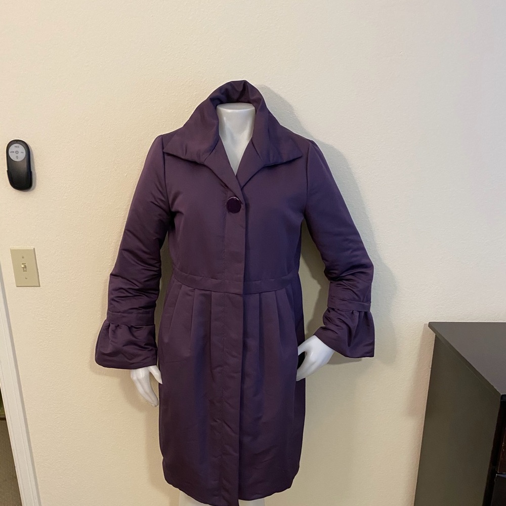 ARMANI Purple Poly Padded Coat Sz 46/US10